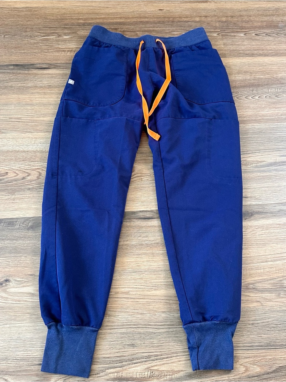 Figs Womens‎ Nepal Slim Jogger Pants XS Petite Navy Blue Retired 12 Pockets EUC